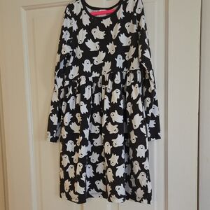 Hanna Andersson Black and White Ghost Print Dress